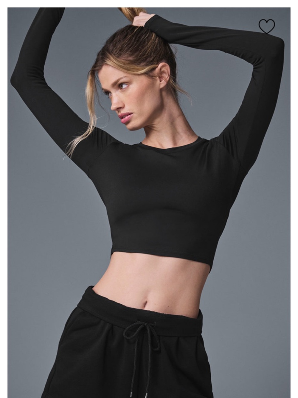 ALO Yoga Alosoft Crop Finesse Long Sleeve